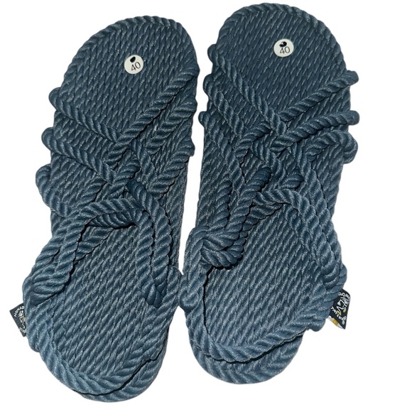 Blue Rope sand beach Sandals NEW - Picture 2 of 4